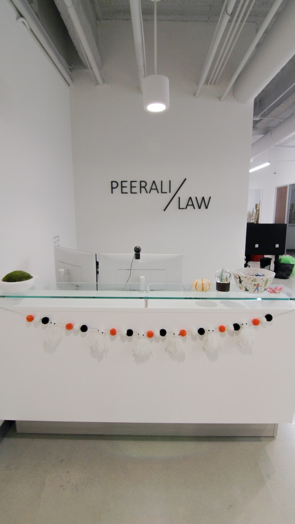 Peerali Law reception, Hollywood Hills office
